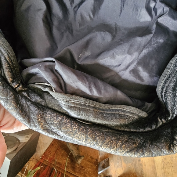 Black and Tan Fringe Leather Jacket - Picture 8 of 8